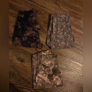 Lululemon align pant 25” 3 pairs size 4